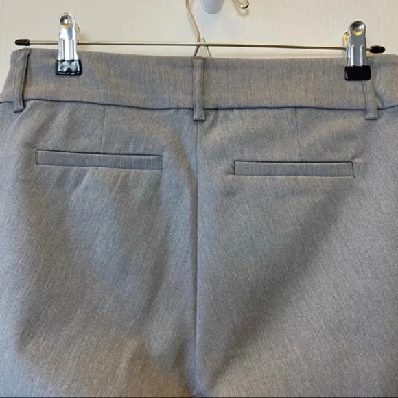 Ricki’s Slim Ankle Zip Pants Cropped Stretch Microtwill Cigarette Trousers Grey - Picture 9 of 16